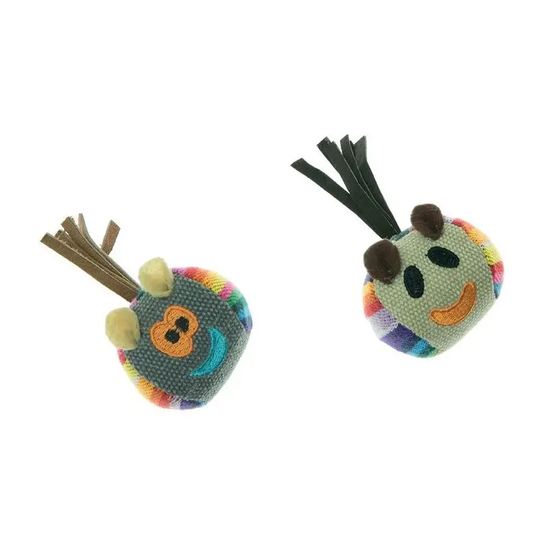 Jouets Chat-Balle rigolotte en tissu coloré-Tunisie