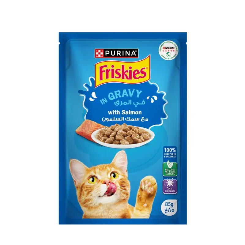 Humides Chat-Friskies pour chat en sauce au saumon 85 g-Tunisie