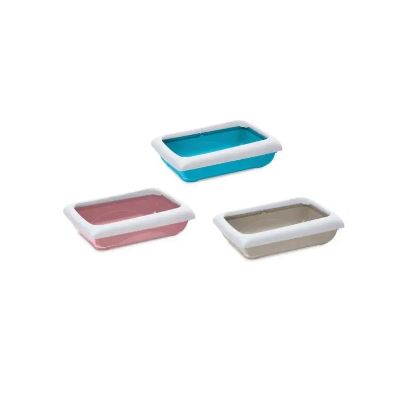 Bac à Litières-BAC A LITIERE AVEC BORD DODO MIXED 45,5 X 31 X13,5-Tunisie