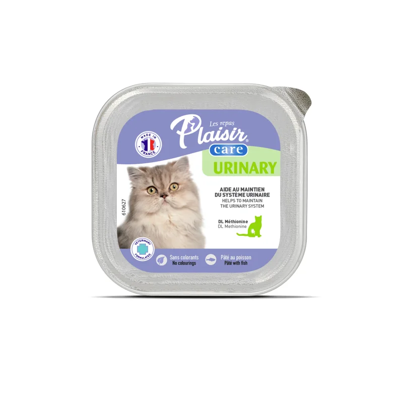 Humides Chat-BARQUETTE PLAISIR CARE URINARY 100 GR-Tunisie