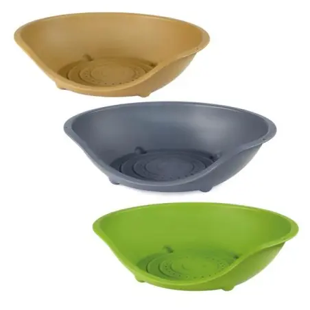Accueil-COUCHETTE CHIEN ET CHAT 66X53,5X16,6 MIXED COLORS PET LINE-Tunisie