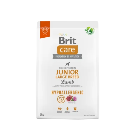 Croquette Chien-Brit Care Hypoallergénique Junior Large à l'Agneau et au Riz 3kg-Tunisie