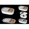 Gamelles et Distributeurs-Fontaine à eau et gamelle 2-en-1 pour chiens et chats-Tunisie