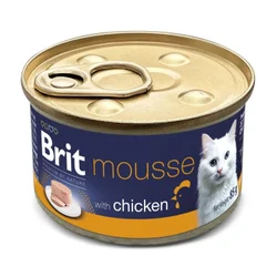Mousse pour Chat Brit Premium au Poulet 85g