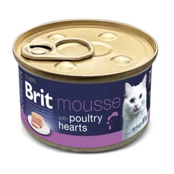 Mousse pour Chat Brit Premium Volaille et Cœur 85g