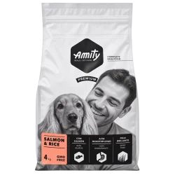 AMITY PREMIUM CHIEN SAUMON ET RIZ 4kg
