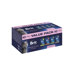 Brit Premium by Nature Pack Pochons pour Chat Stérilisé 40 x 100 g