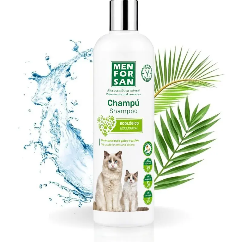 Shampoing Chat-Menforsan Shampoing écologique et ultra doux pour chat et chaton 300ml-Tunisie