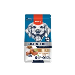 Wanpy Croquettes Grain Free au Boeuf pour Chien Adulte S/M 1,5kg