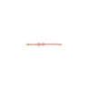 Camon collier chien en similicuir avec noeud rose 10 x 280 mm
