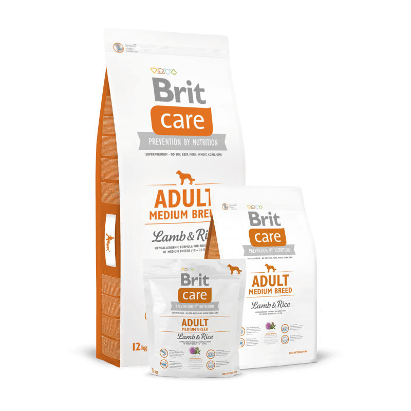 Brit Care Adult Medium Breed Lamb & Rice 12 KG