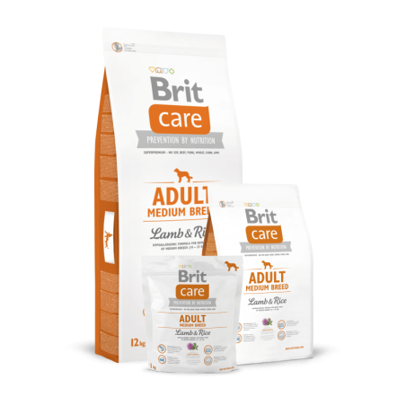 Brit Care Adult Medium Breed Lamb & Rice 12 KG