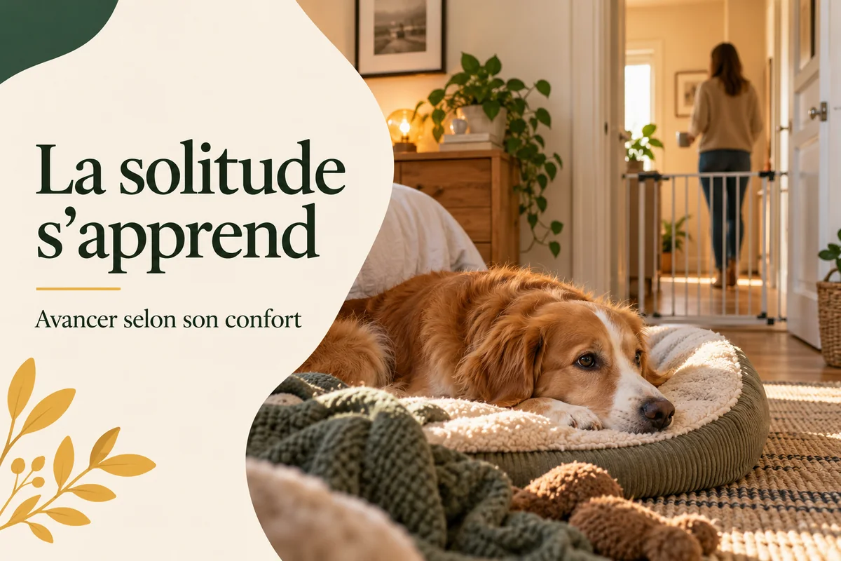 Apprendre à son chien à rester seul : avancer selon son confort Apprendre à son chien à rester seul : avancer selon son confort