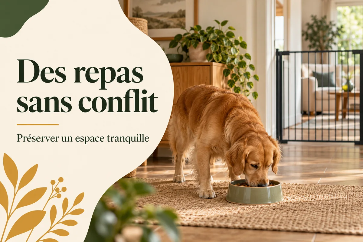 Mon chien grogne près de sa gamelle : sécuriser les repas sans confrontation Mon chien grogne près de sa gamelle : sécuriser les repas sans confrontation