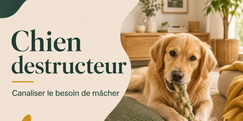 Chien destructeur à la maison : comprendre et canaliser son besoin de mâcher