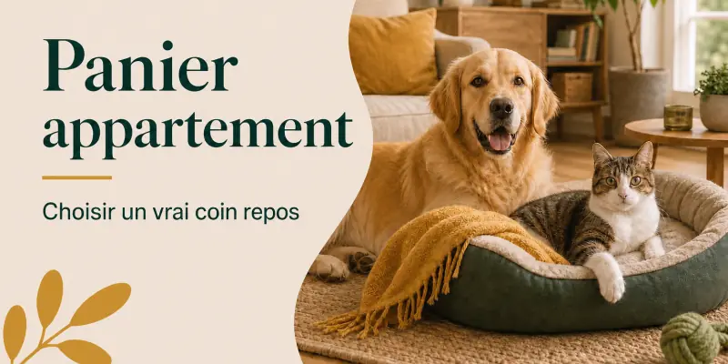 Quel panier choisir pour un chien ou un chat en appartement ?