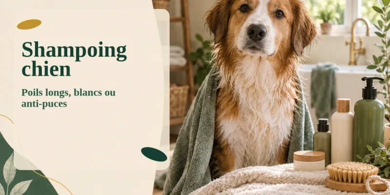 Shampoing chien : poils longs, poils blancs ou anti-puces, comment choisir ?