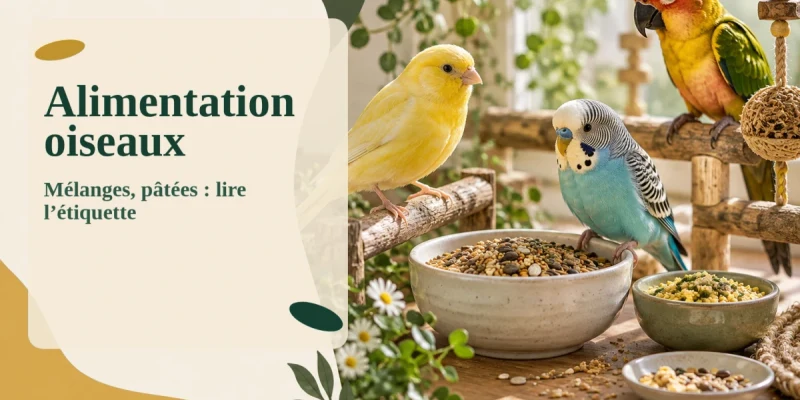 Alimentation oiseaux : mélanges, pâtées et étiquettes à lire