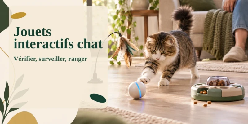 Jouets interactifs pour chat : vérifier, surveiller, ranger