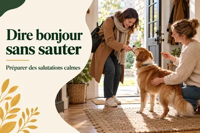 Mon chien saute sur les gens : préparer des salutations plus calmes