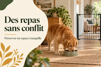 Mon chien grogne près de sa gamelle : sécuriser les repas sans confrontation