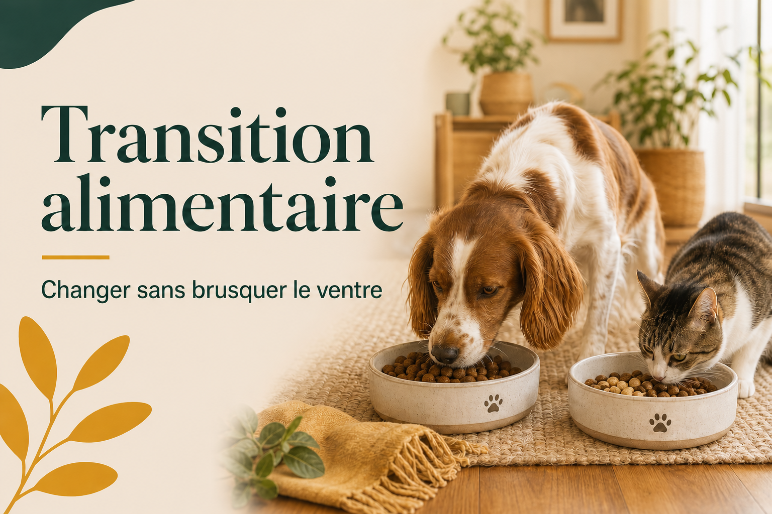 Comment réussir la transition alimentaire de son chien ou chat ?