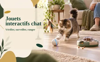 Jouets interactifs pour chat : vérifier, surveiller, ranger